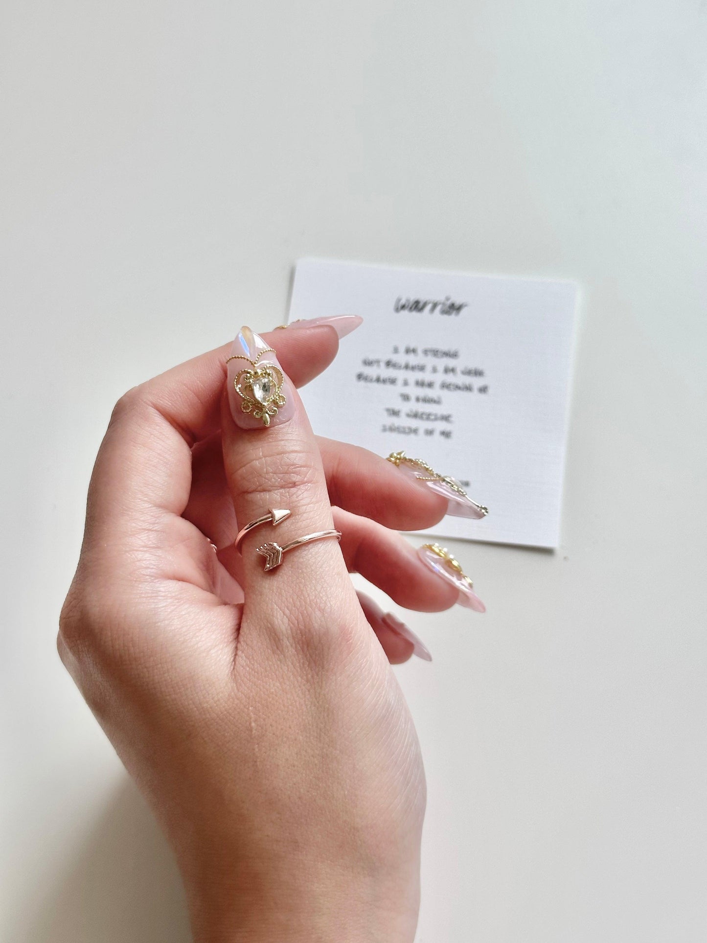 14K Arrow Ring | Rose Gold Warrior - Lovassion