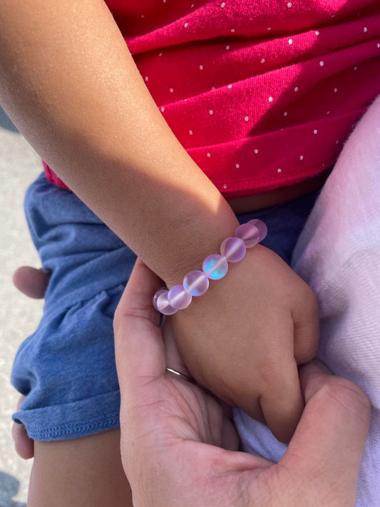 Lavender Beaded Bracelet | Kids Jewelry - Lovassion