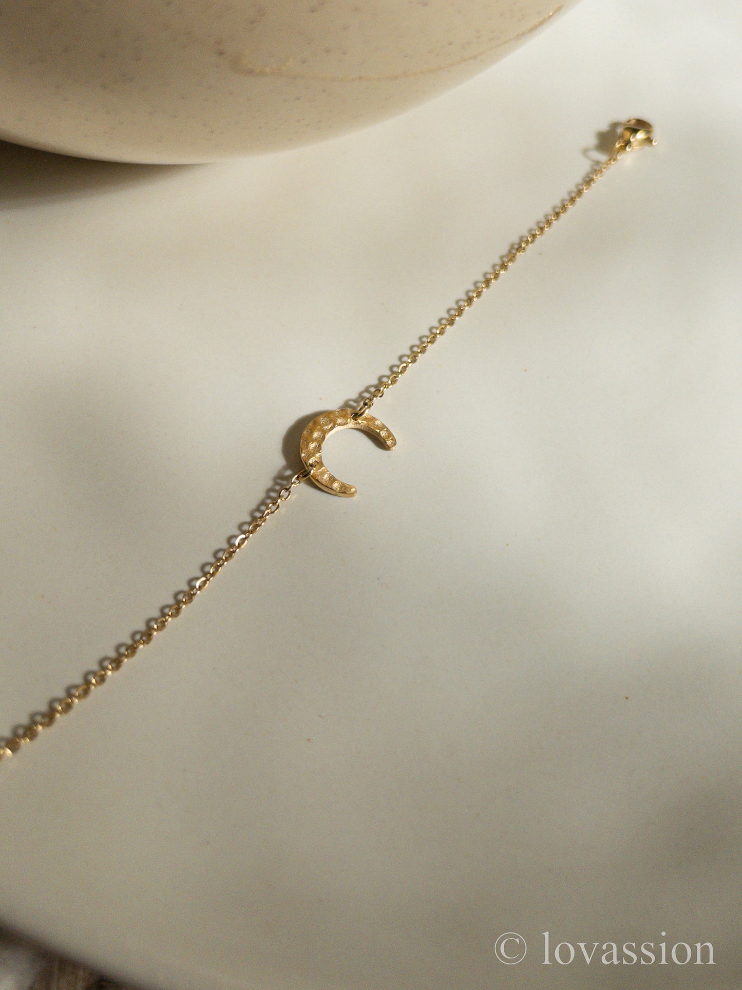 Crescent moon friendship bracelet