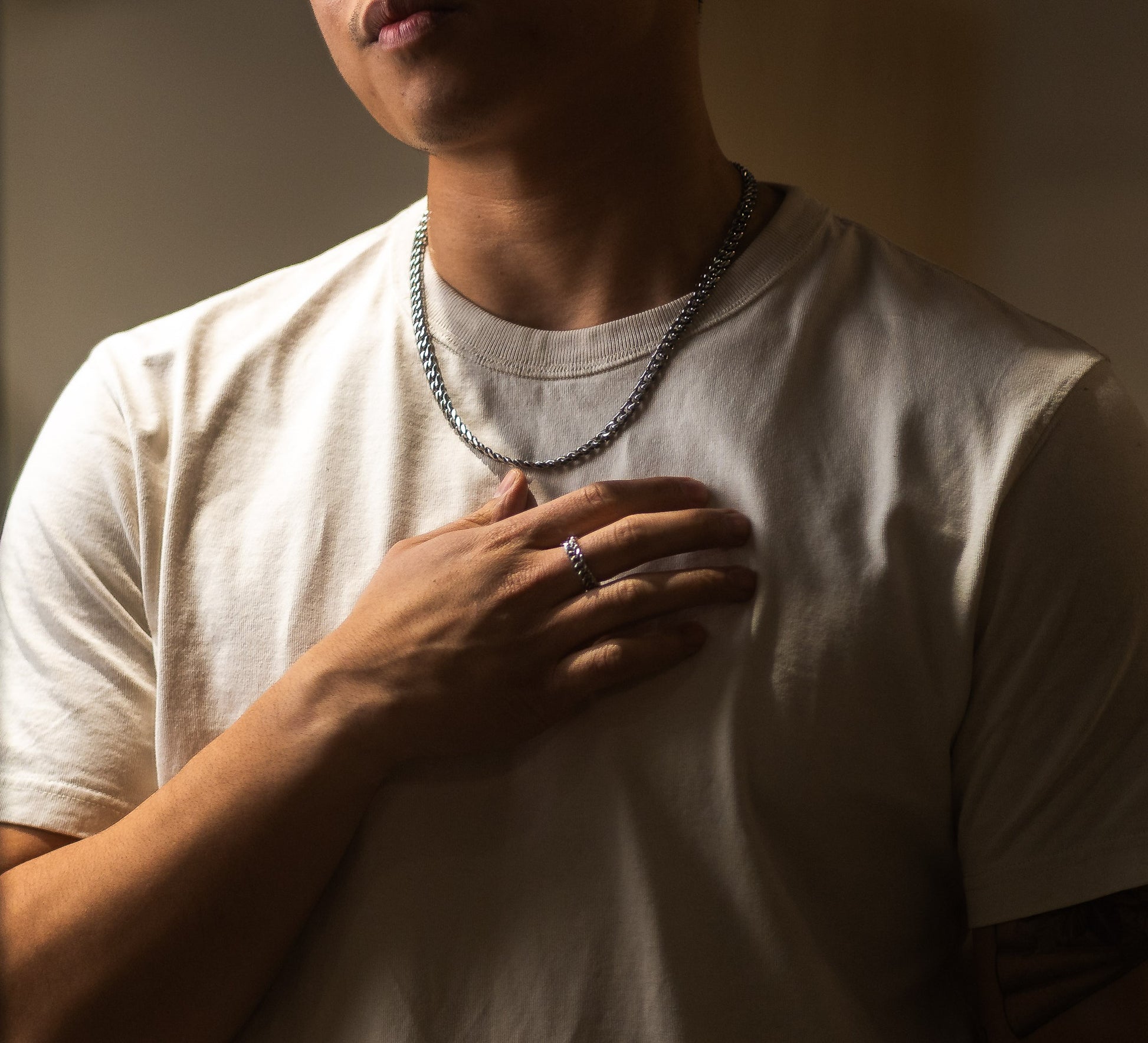 Men's cuban chain necklace