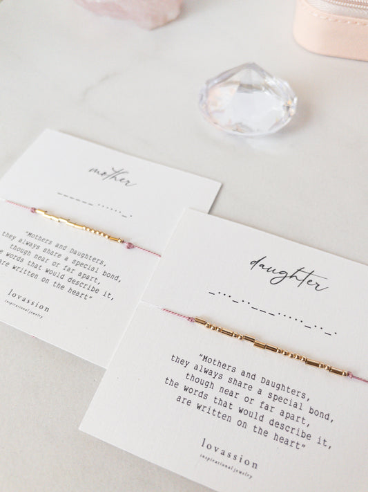 mother daughter matching bracelet set, mothers day gift