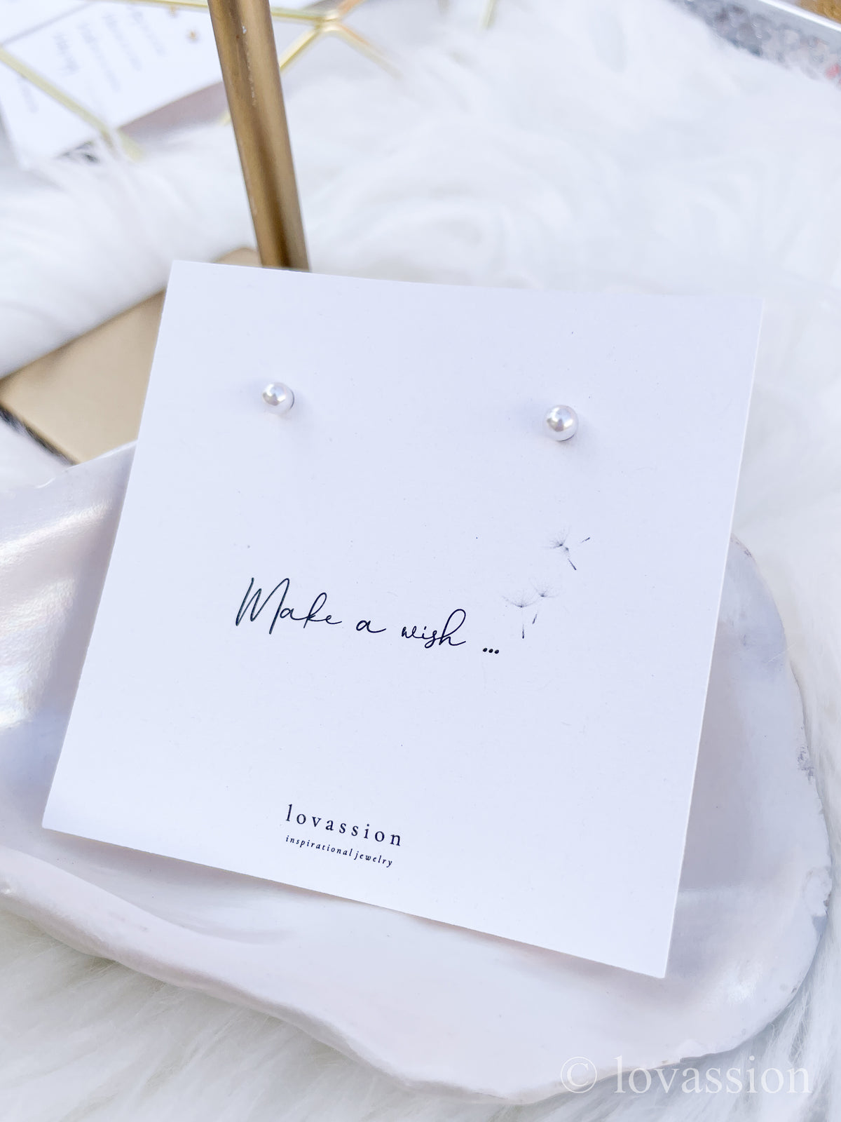 Goujons de perles | Bijoux de demoiselle d'honneur 14K