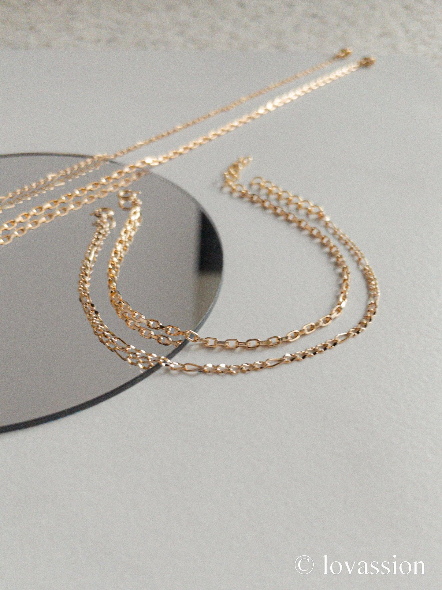 18K Gold Chain Set | Necklace & Bracelet - Lovassion
