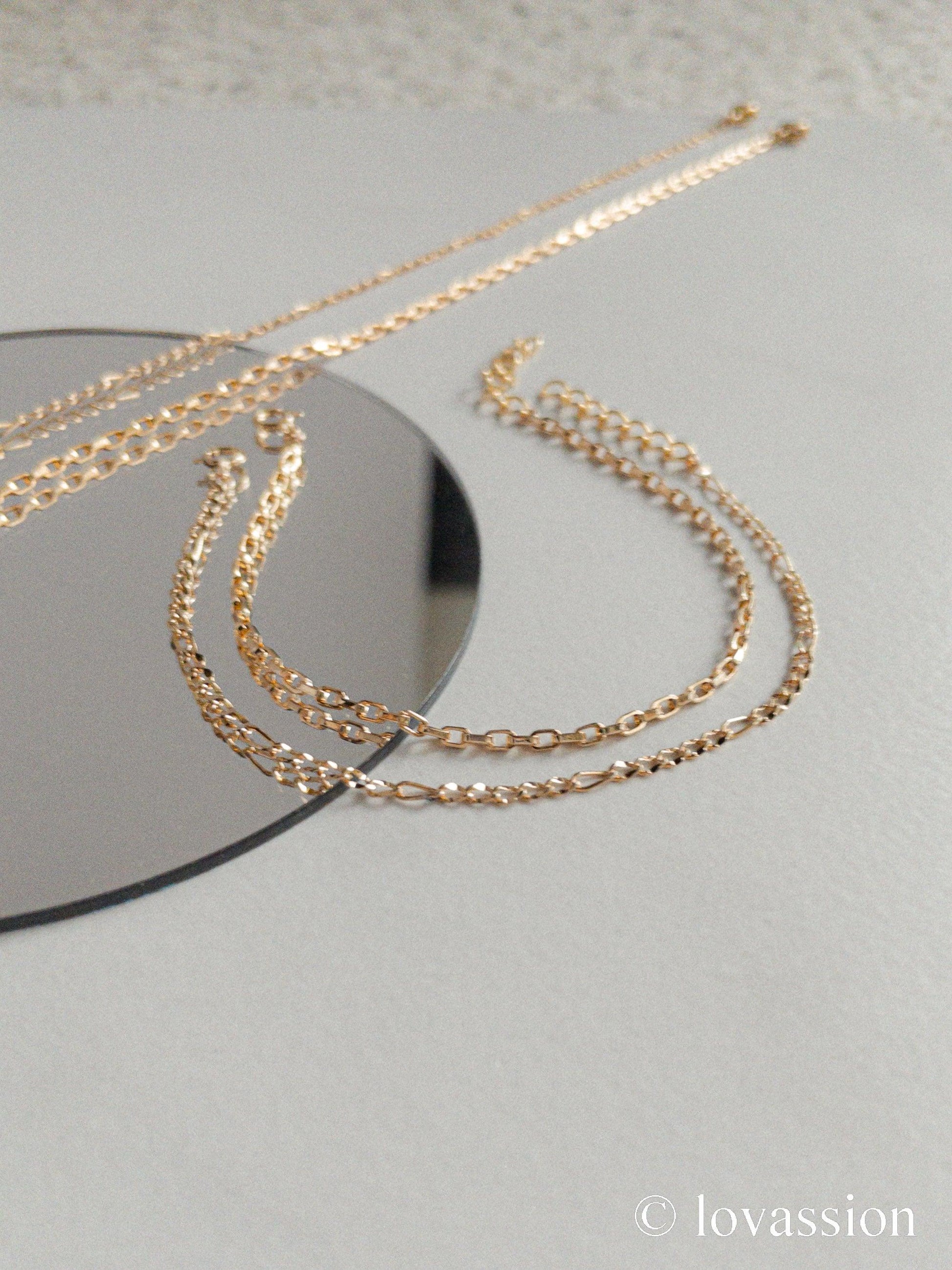 18K Gold Chain Set | Necklace & Bracelet - Lovassion