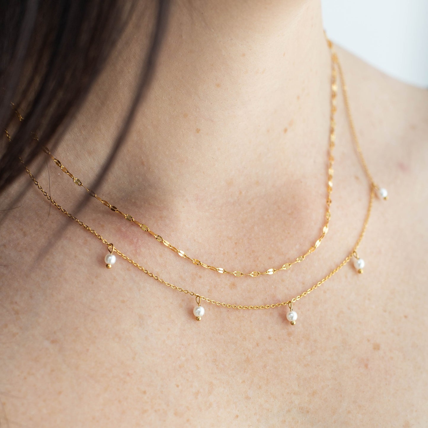 14K Sparkle Chain Necklace | Waterproof Jewelry