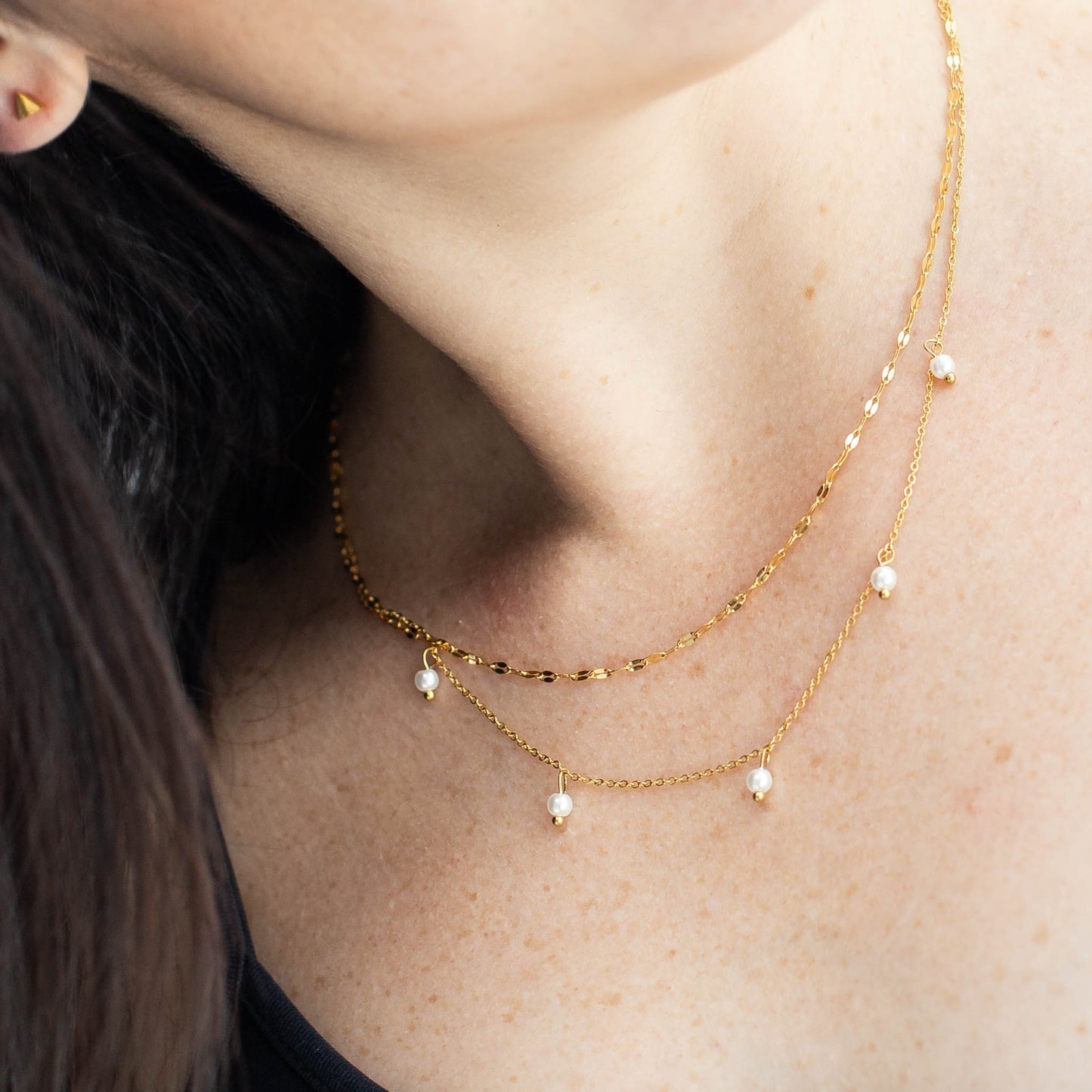 14K Sparkle Chain Necklace - Lovassion