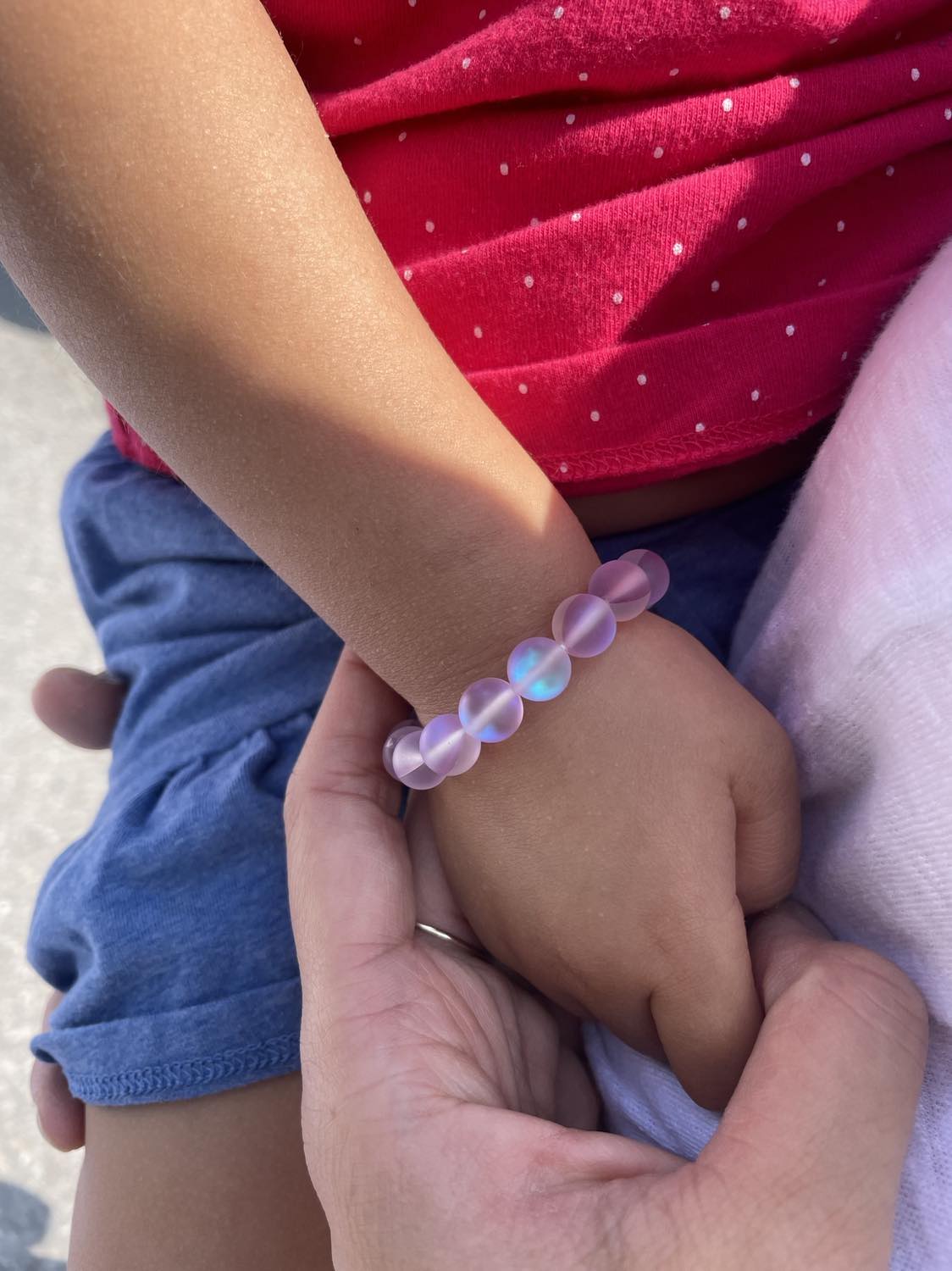 Lavender Beaded Bracelet | Kids Jewelry - Lovassion