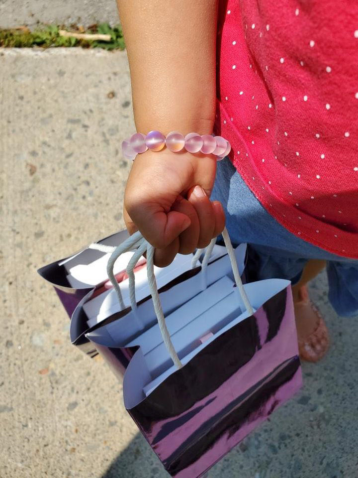 Lavender Beaded Bracelet | Kids Jewelry - Lovassion