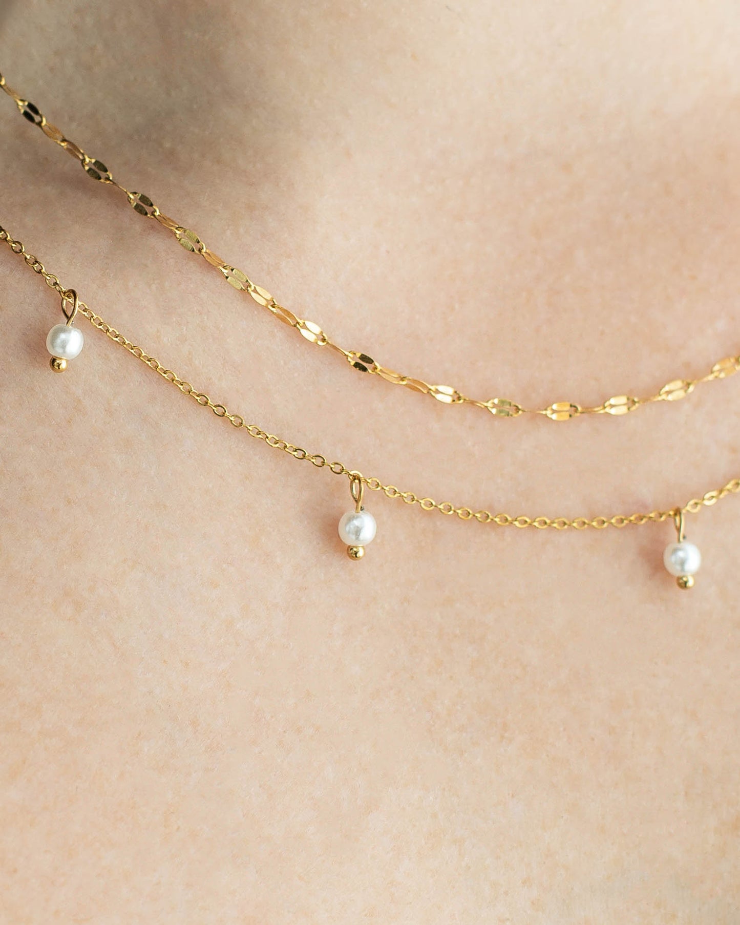 14K Sparkle Chain Necklace - Lovassion