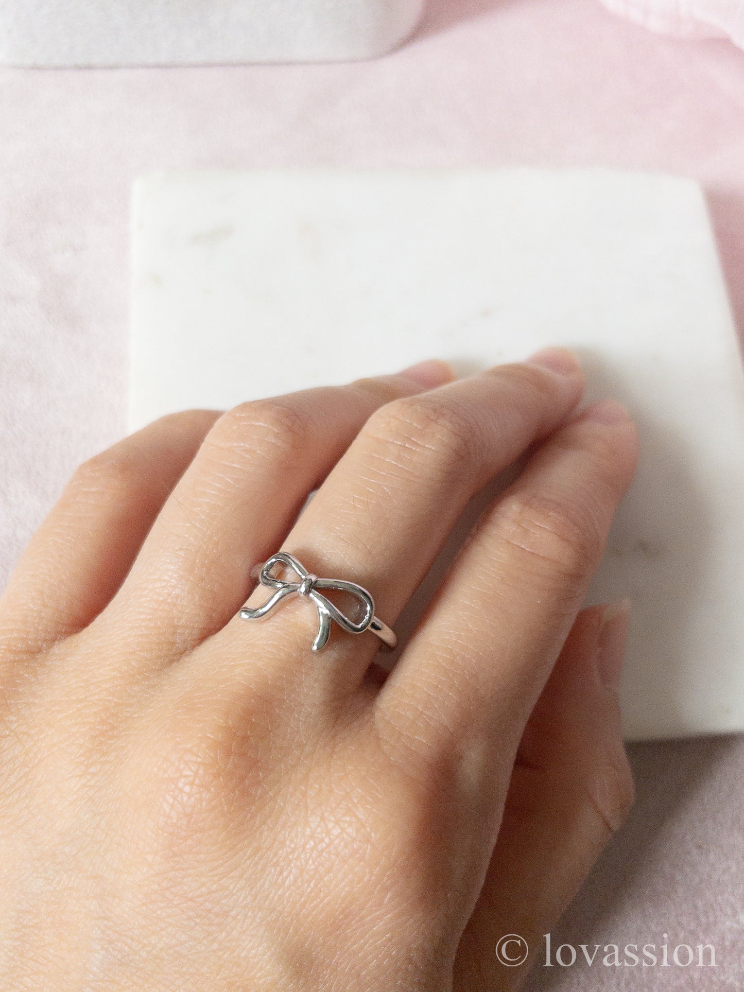 Bague d’empilage de cœur 14K | Amour
