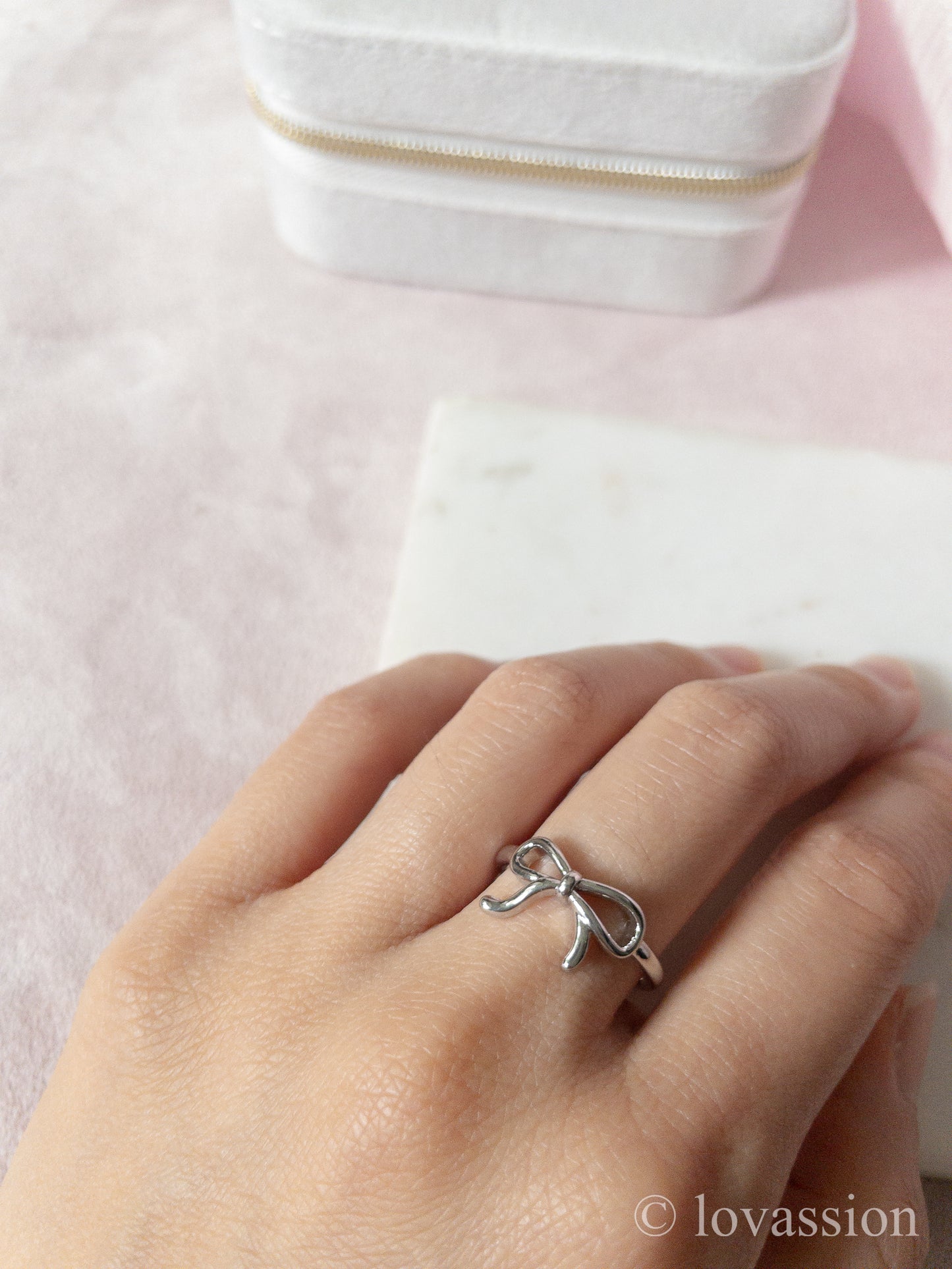 Bague d’empilage de cœur 14K | Amour