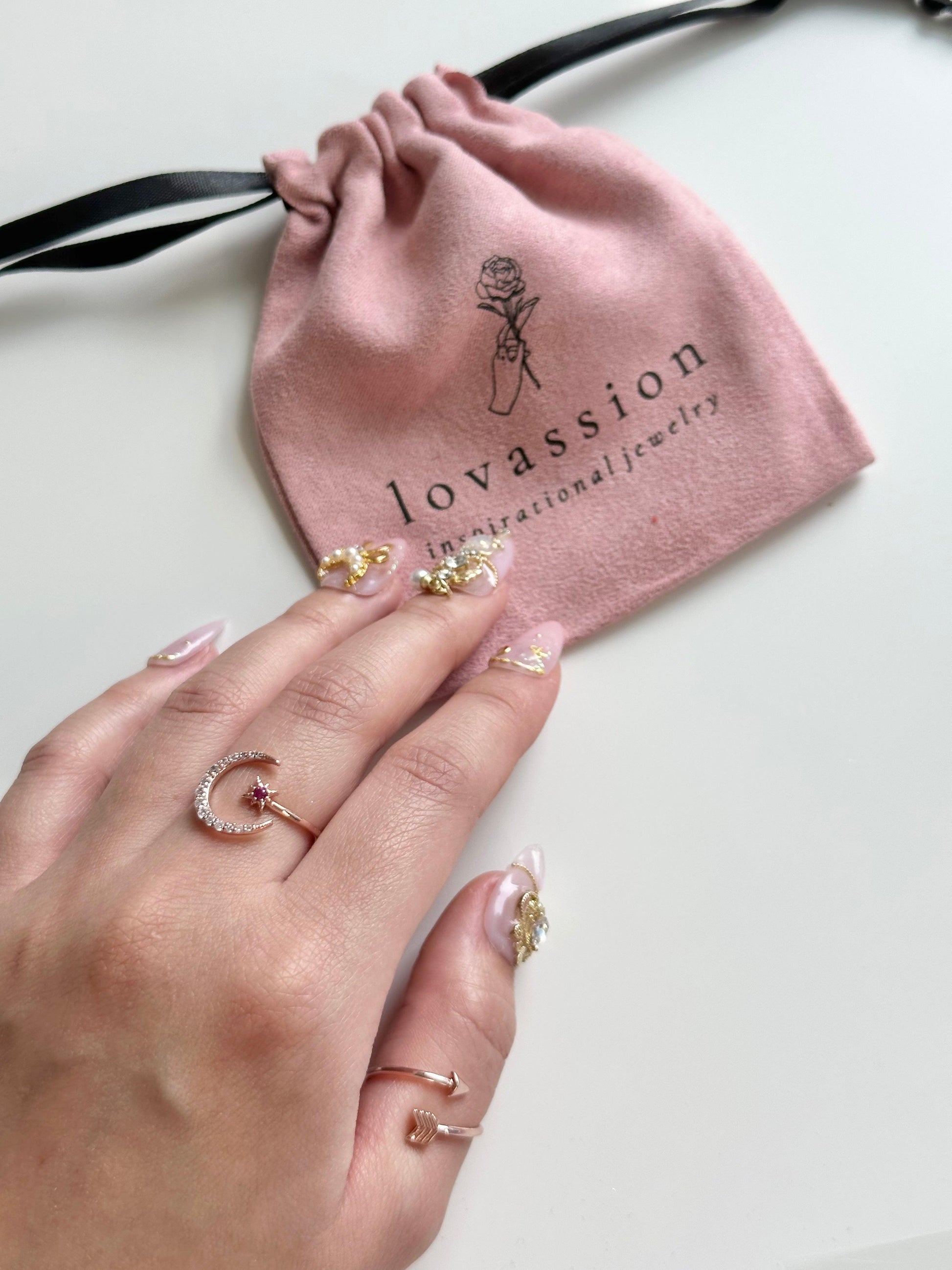 14K Arrow Ring | Rose Gold Warrior - Lovassion