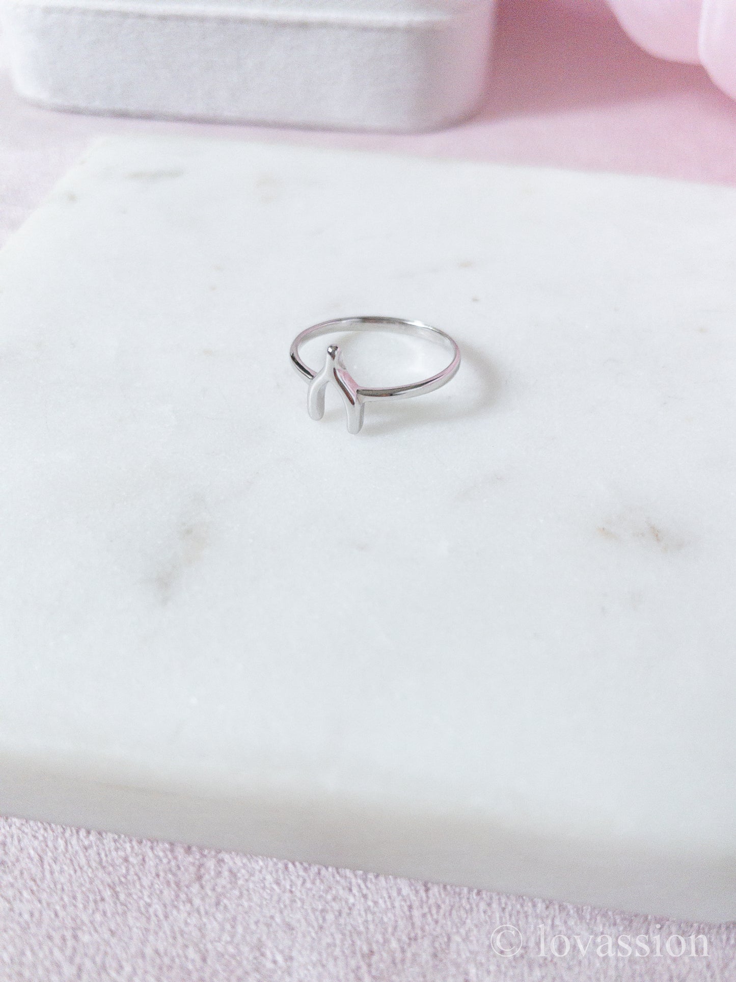 Bague d’empilage de cœur 14K | Amour