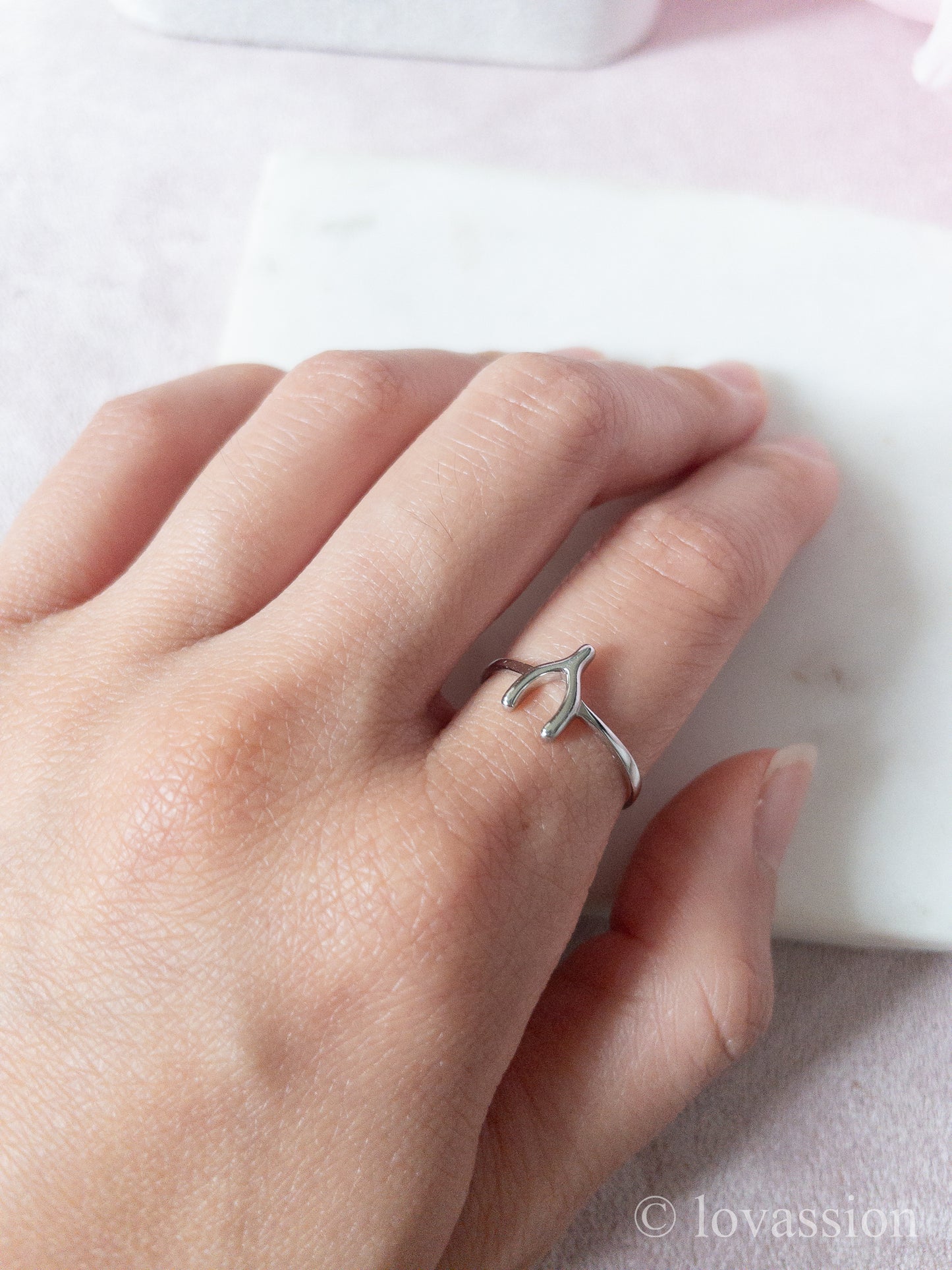 Bague d’empilage de cœur 14K | Amour