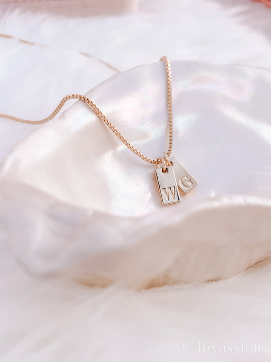 14K Initial Letter Necklace