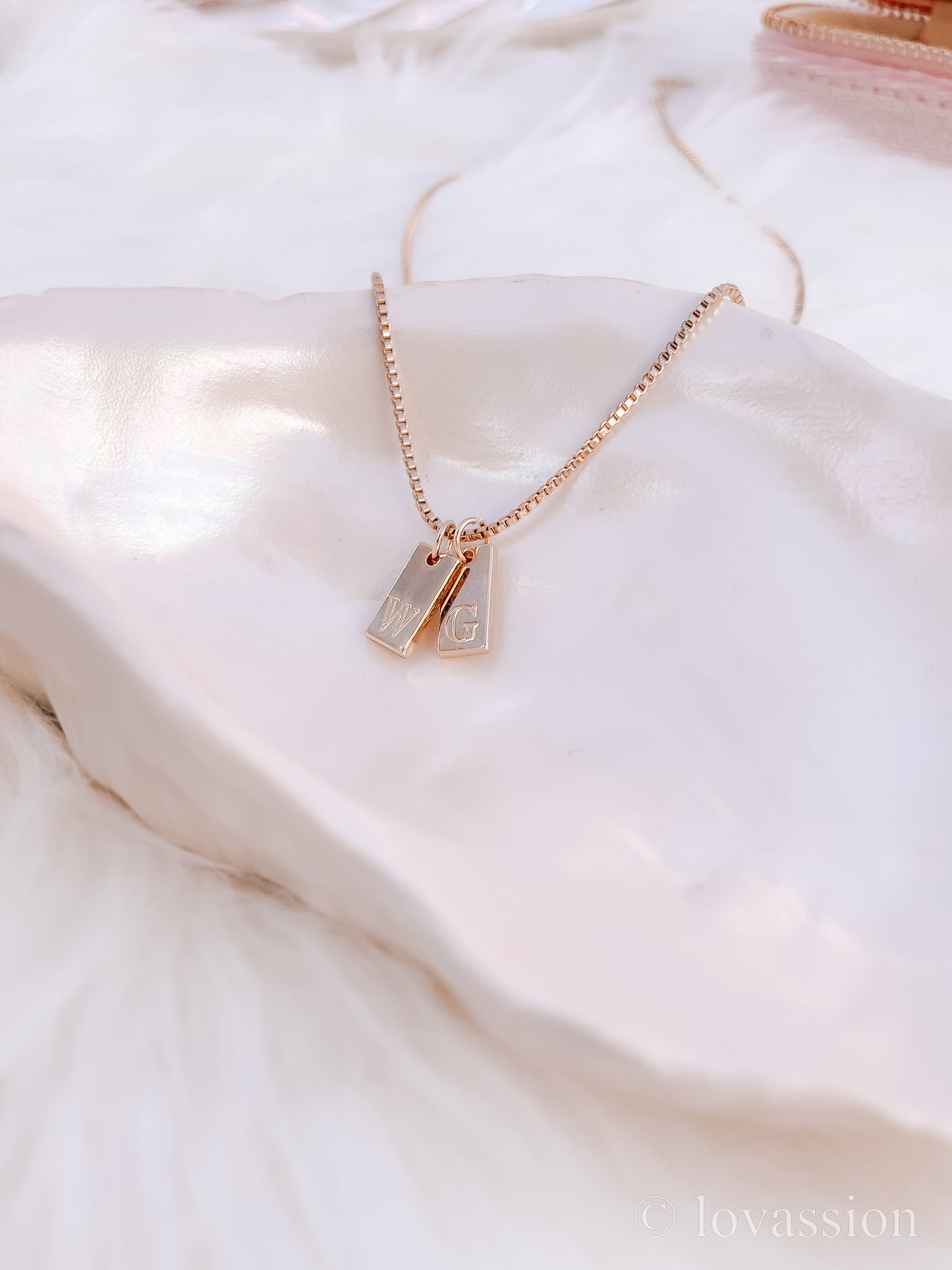 14K Initial Letter Necklace