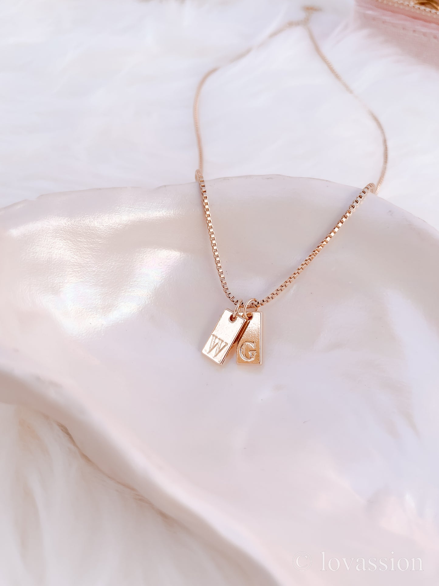 14K Initial Letter Necklace