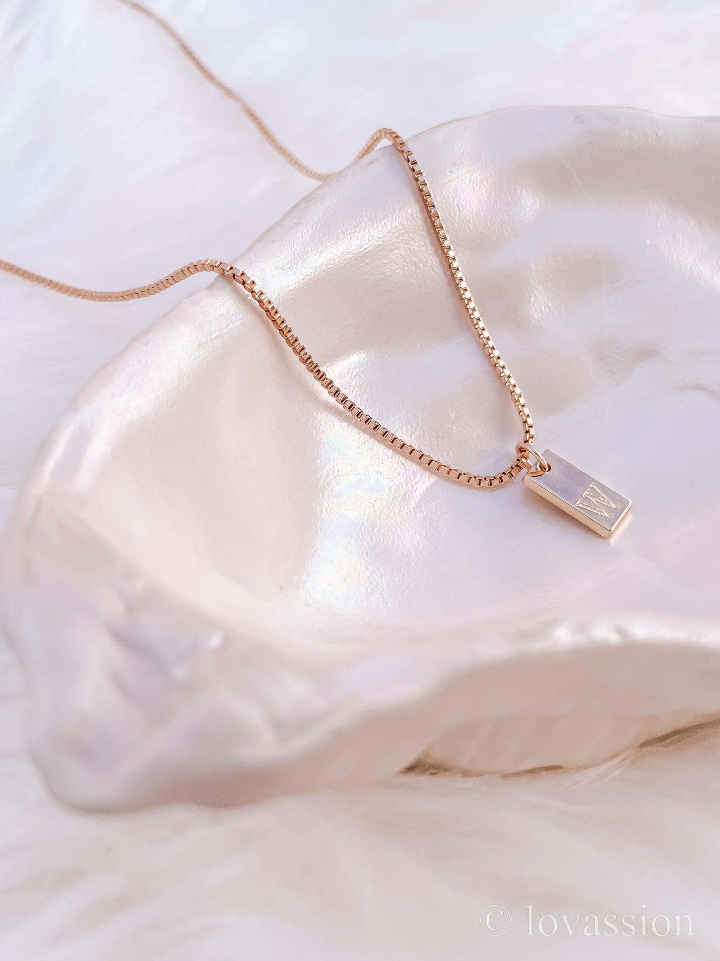 14K Initial Letter Necklace