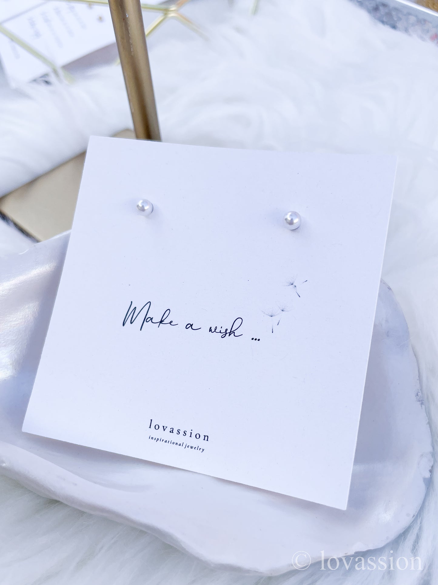 Goujons de perles | Bijoux de demoiselle d'honneur 14K
