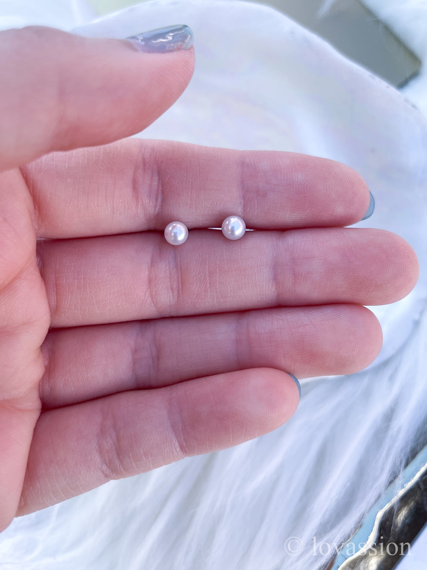 Goujons de perles | Bijoux de demoiselle d'honneur 14K