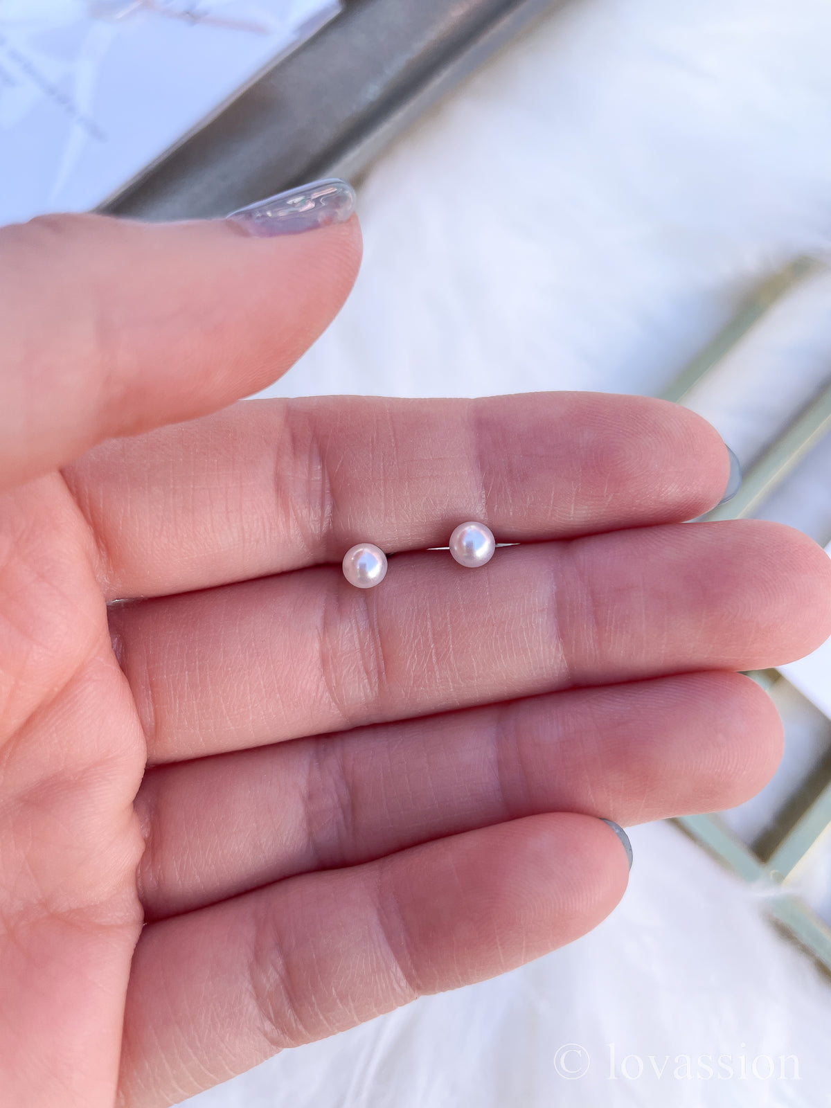 Goujons de perles | Bijoux de demoiselle d'honneur 14K