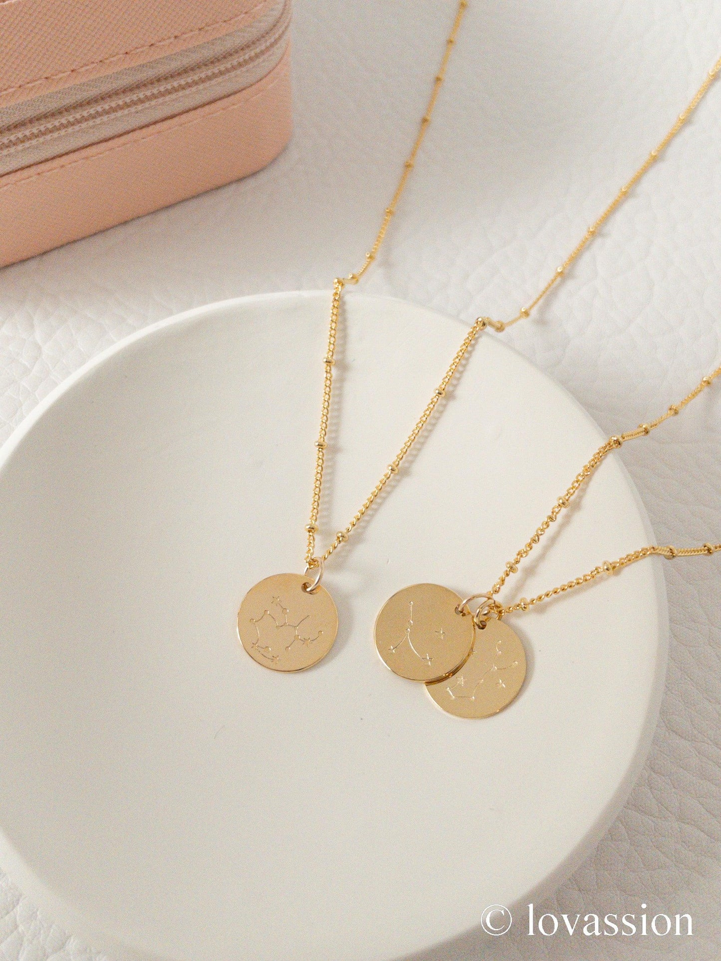 14K Zodiac Constellation Necklace - Lovassion