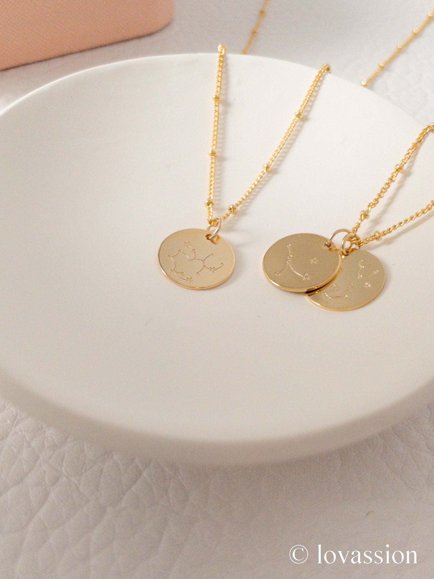 14K Zodiac Constellation Necklace - Lovassion